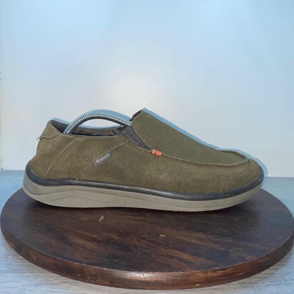 Simms Westshore Slip On Shoes Mens 11 Suede Casual Fishing Deck Sneakers Comfort